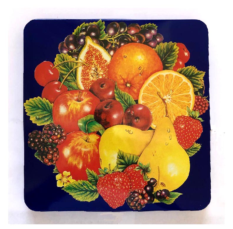 ! Blue Fruit-Square Gas Stove Metal Burner Covers ! Blue Fruit-Square Gas Stove Metal Burner Covers
